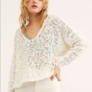 Free People Sunday Shore White sweater